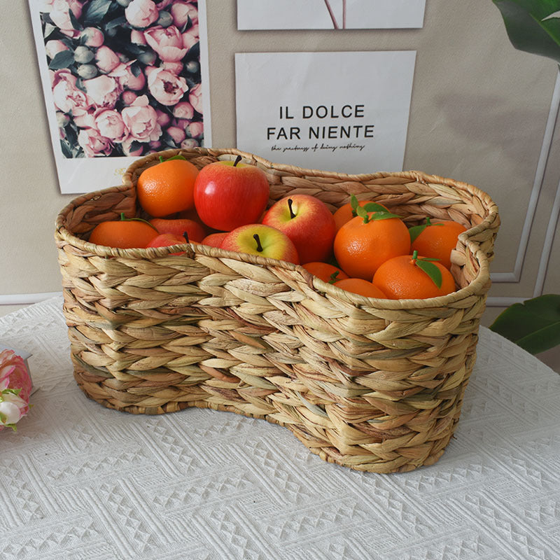 Woven Storage Basket with Organic Curved Design Kalsten