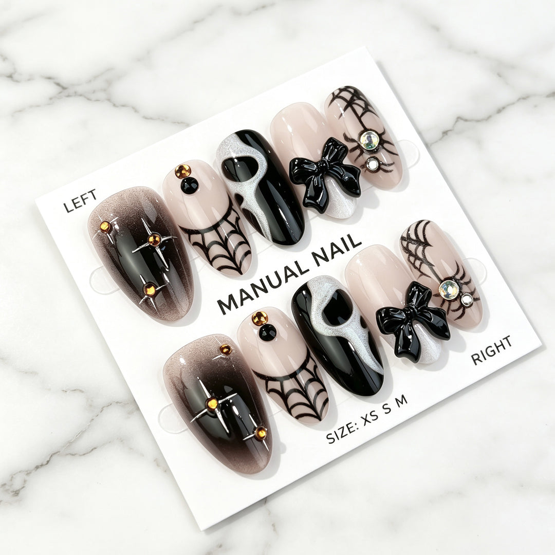 Decorative Manual Press-On Nail Set