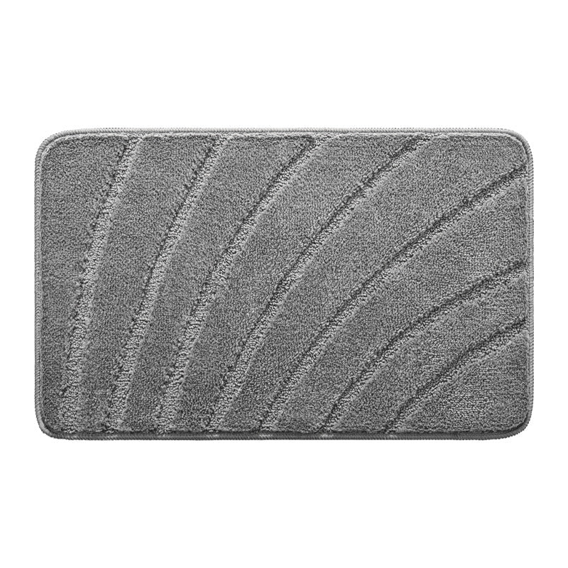 Plush Wave Pattern Bath Mat Kalsten