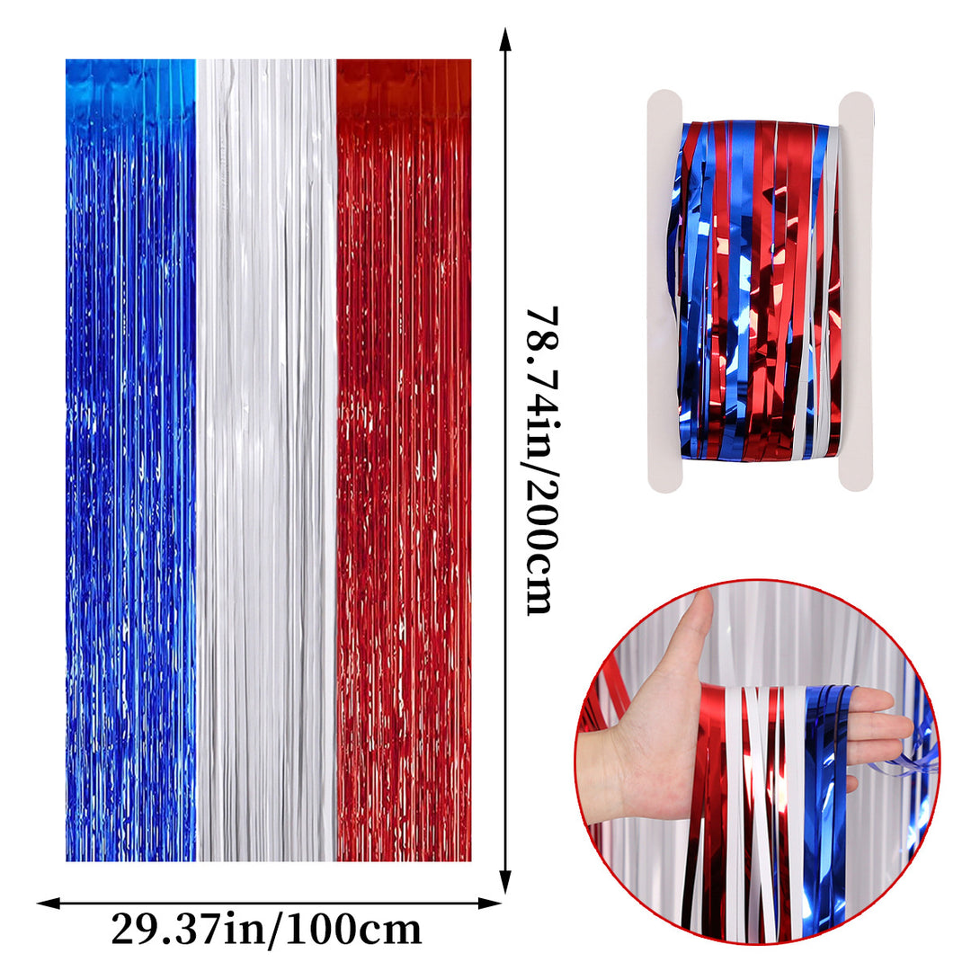 Unisex nan Pappteller Set with patriotic star stripe motif and convenient plate size Kalsten