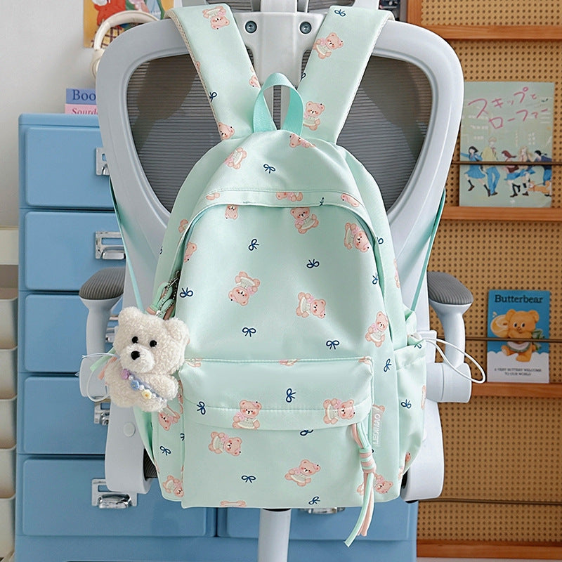 Cute Bear Print Backpack