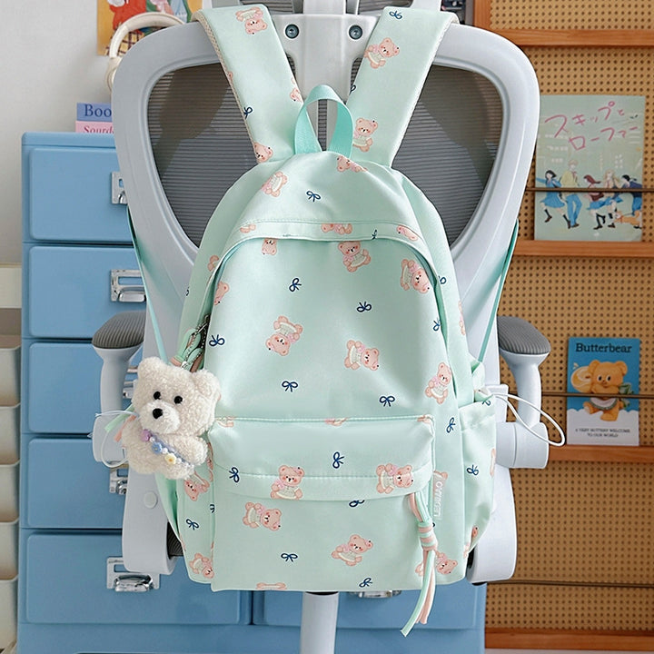 Cute Bear Print Backpack