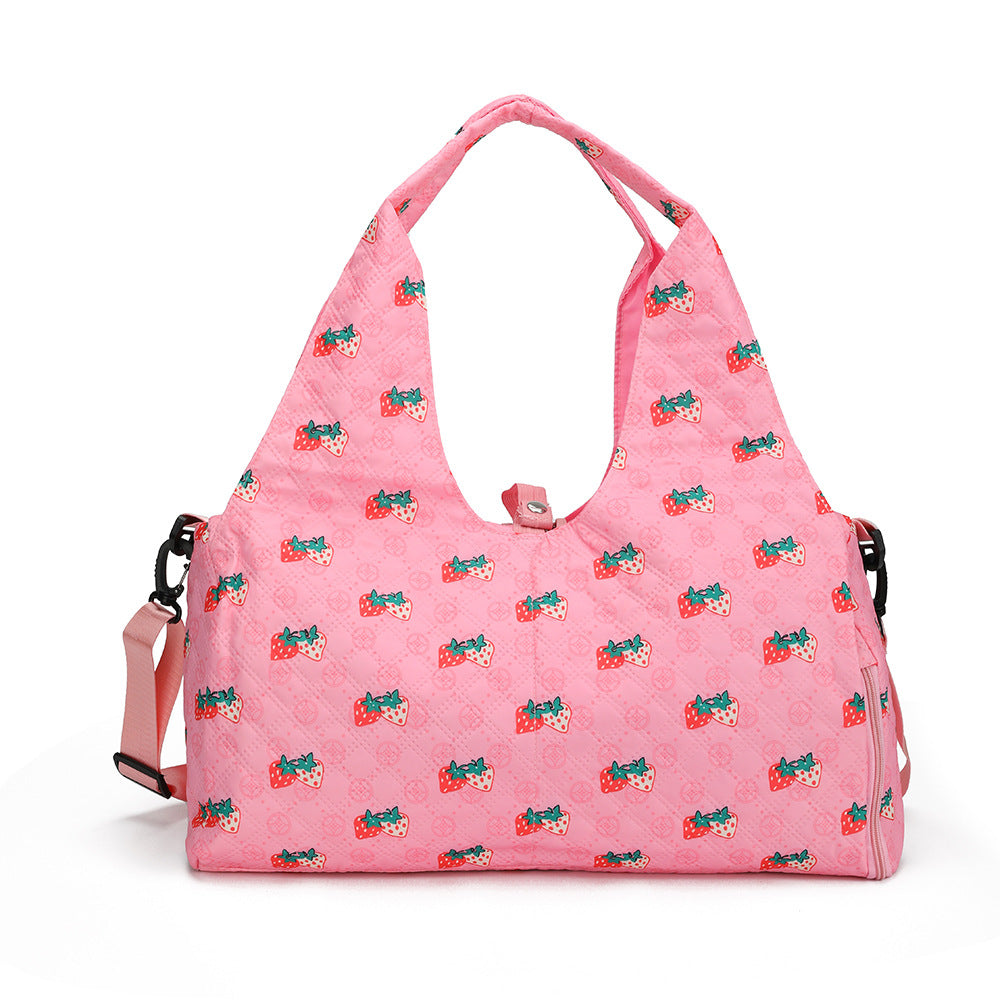 Floral Pattern Quilted Shoulder Bag Kalsten