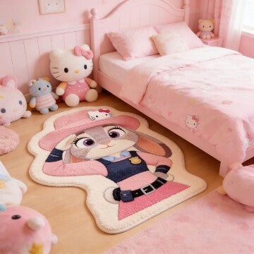 Cute Shapes Cartoon Rug