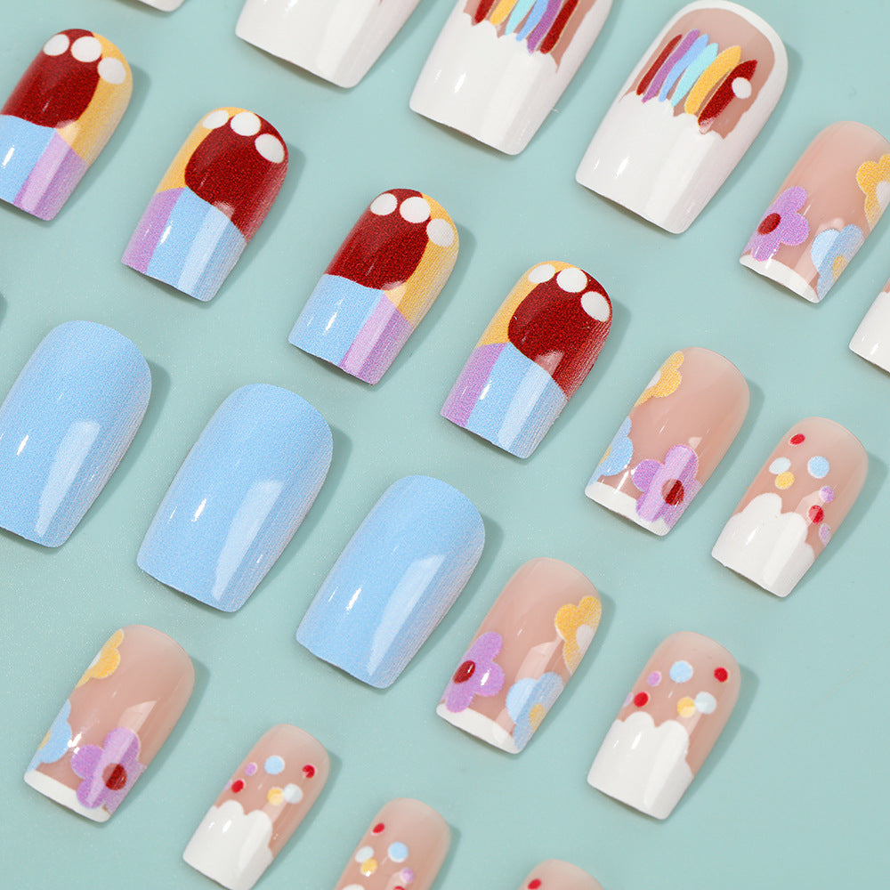 Creative Nail Art Set with Colorful Designs Kalsten