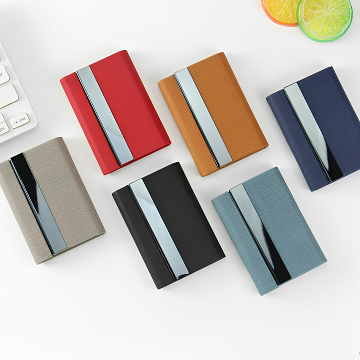 Slim Fabric Business Card Holder