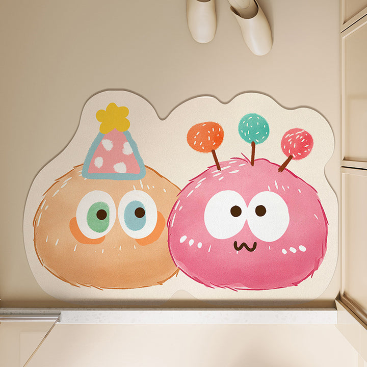 Interactive Cartoon Character Floor Mat
