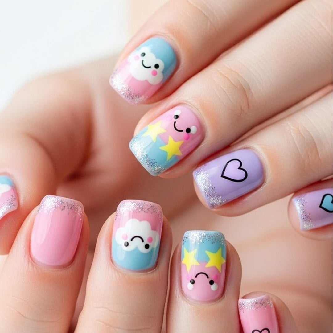 Playful Cloud-Themed Nail Art Kit Kalsten