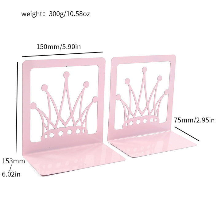 Crown-Themed Decorative Bookends