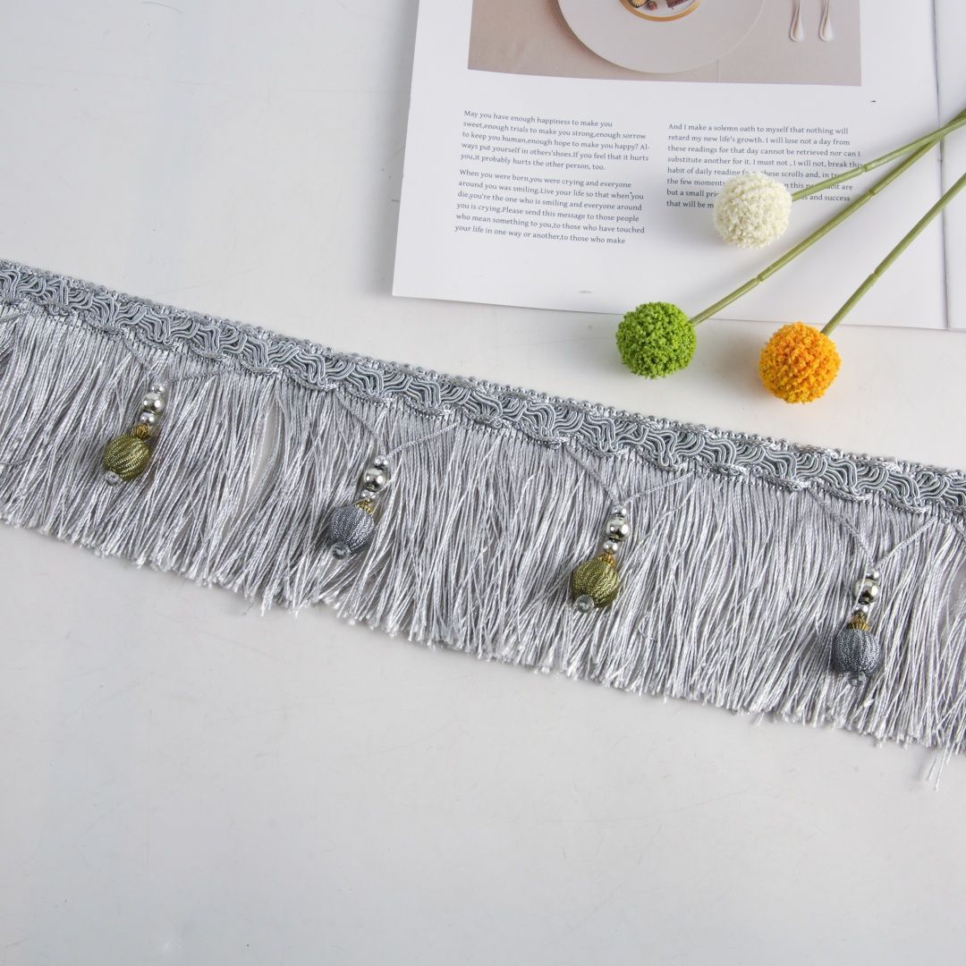 Luxury Fringe Braid with Bead Trim Kalsten