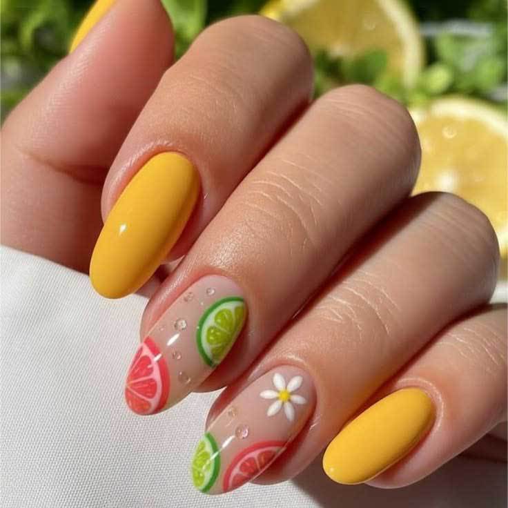 Creative Citrus-Inspired Nail Art Kit
