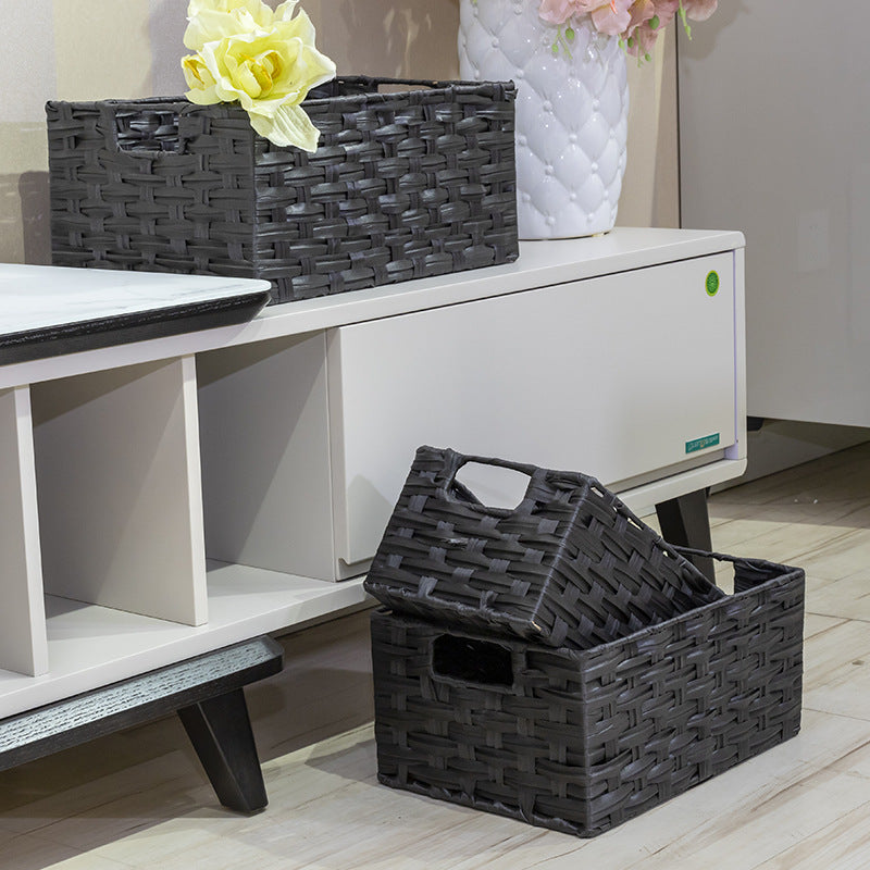 Sparkling storage basket with carrying handle Kalsten