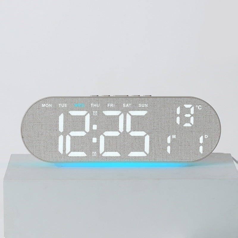 Digital alarm clock with multifunctional LED display and integrated thermometer function Kalsten