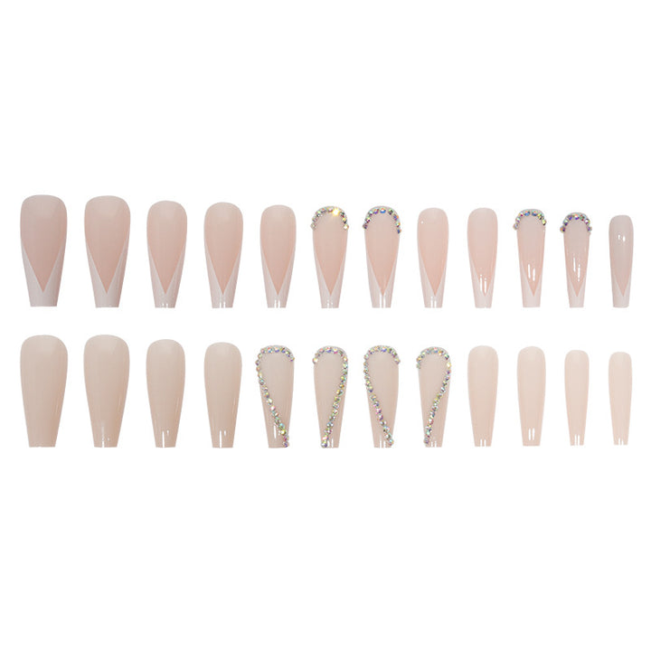 Elegant Glossy Almond-Shaped Press-On Nails Kalsten