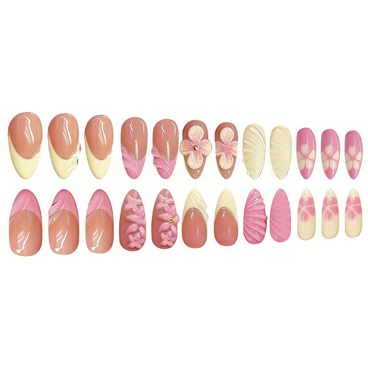 Artistic 3D Floral Nail Art Kalsten
