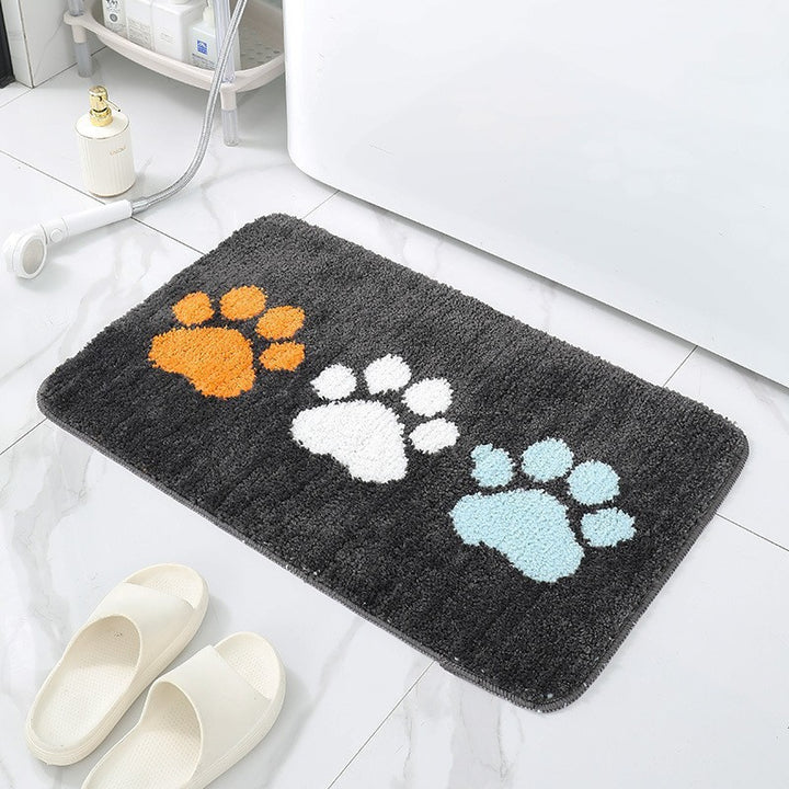 Cute Animal Paw Print Bath Mat Kalsten