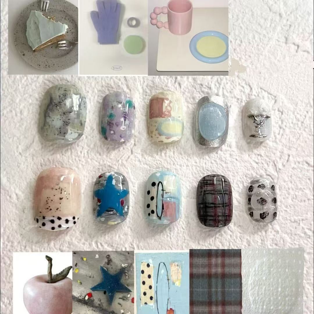 Artistic Press-On Nail Art Collection Kalsten