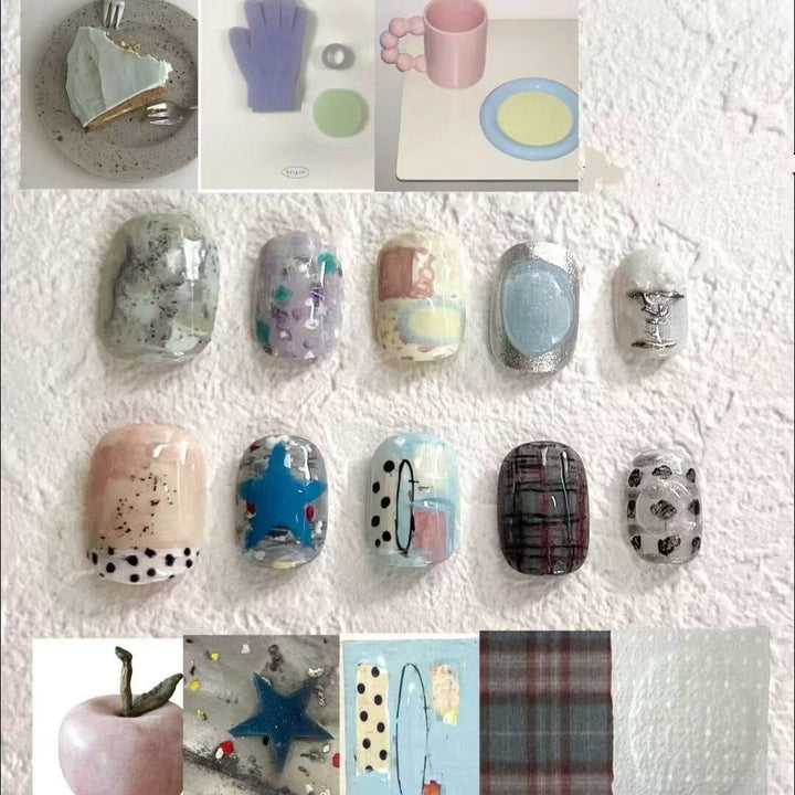 Artistic Press-On Nail Art Collection Kalsten