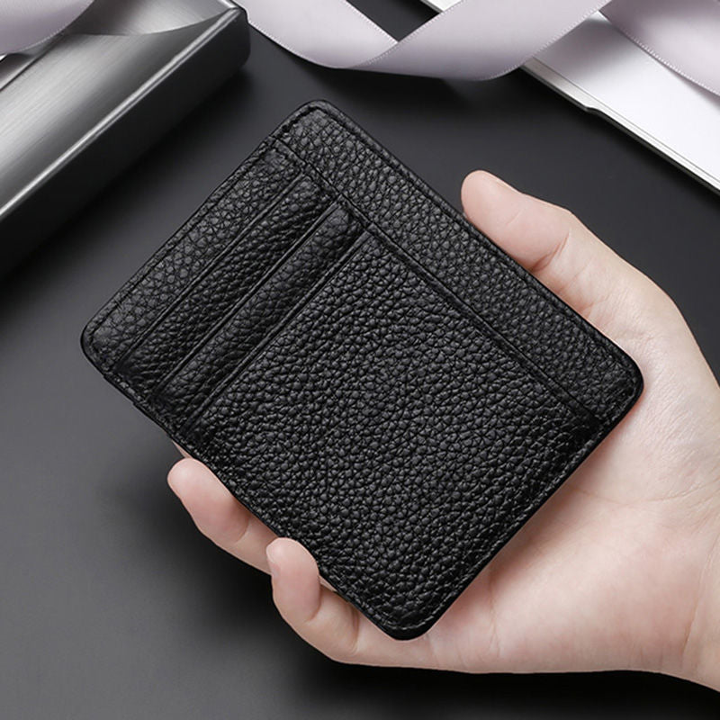 Premium Leather Zip-Around Card Case Kalsten
