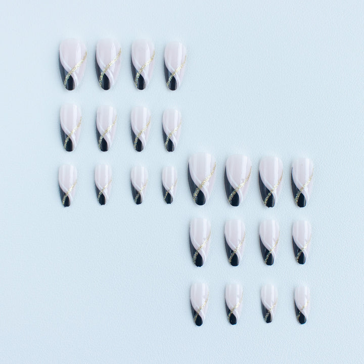 Artistic French Tip Nail Art