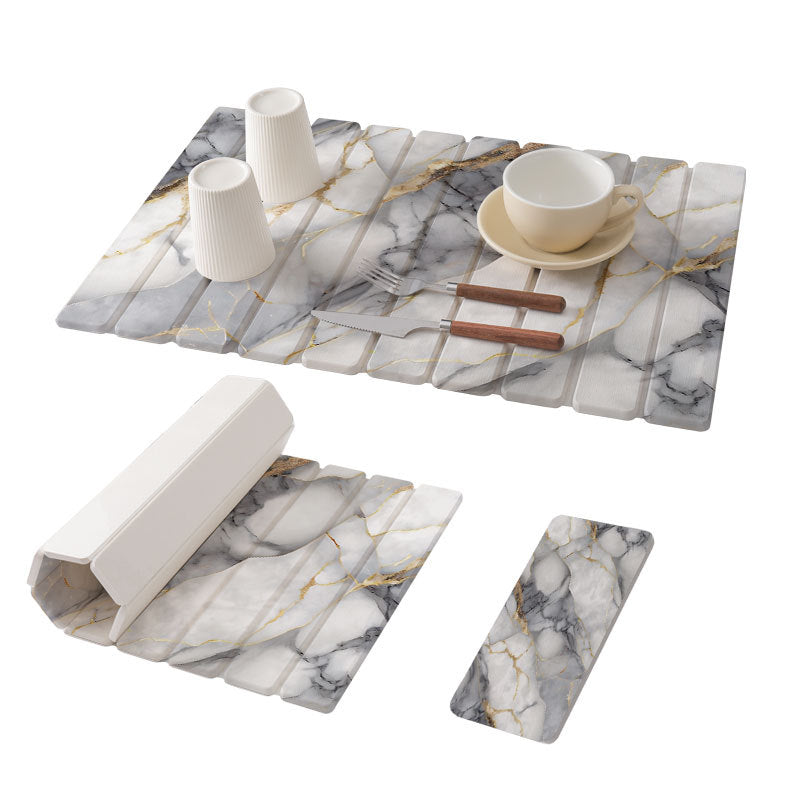 Elegant Marble Design Kitchen Placemats