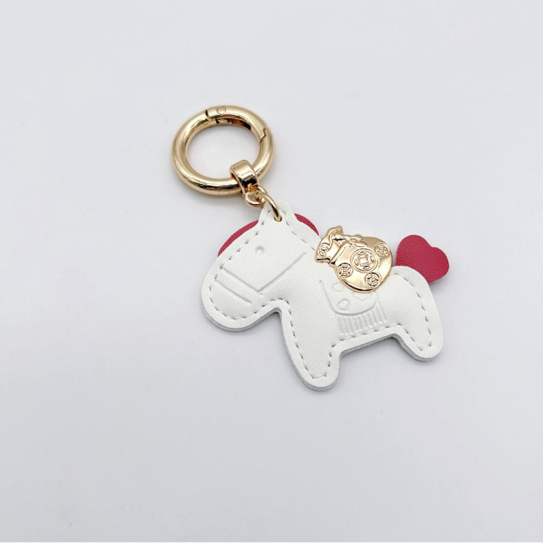 Animal-Shaped Leather Keychain Kalsten
