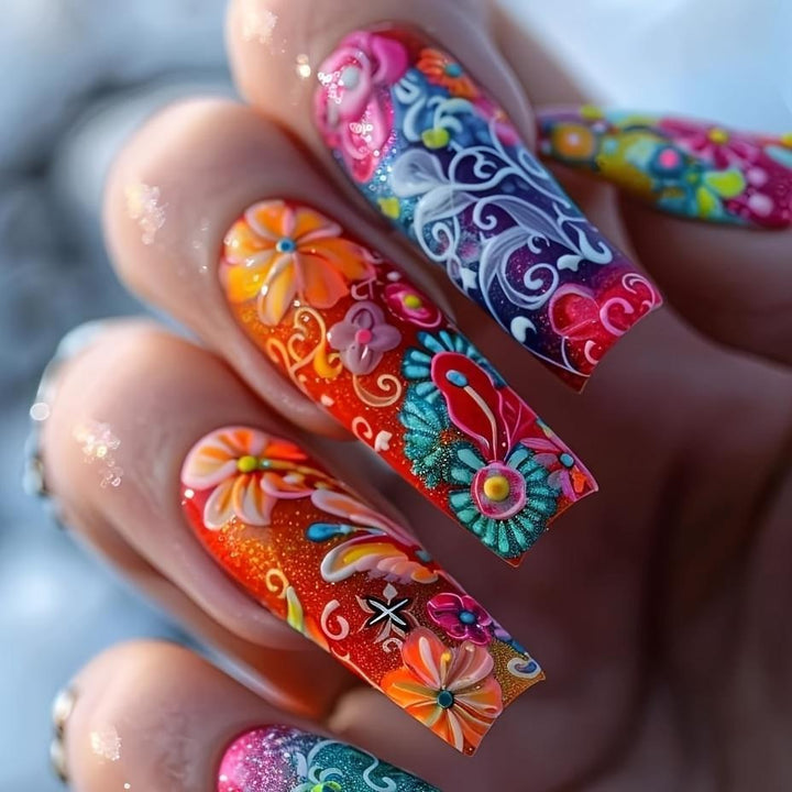Artful Nail Extensions with Elegant Tips Kalsten