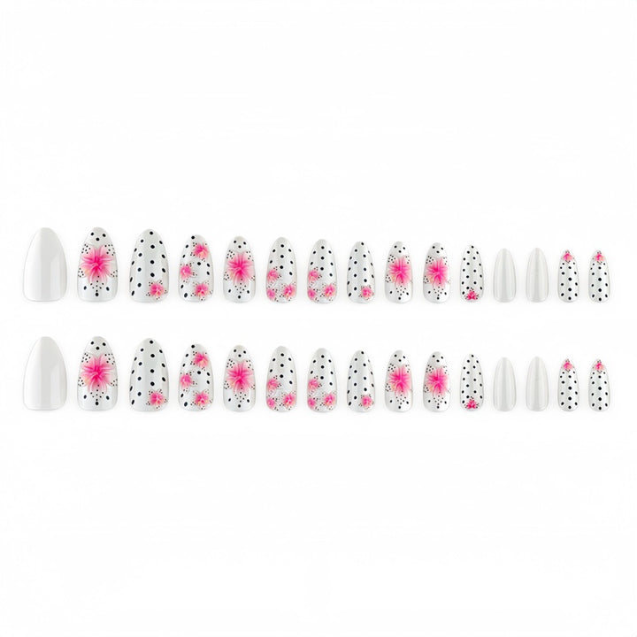 Premium Artificial Nails with 3D Flower Design Kalsten