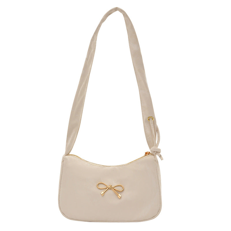 Elegant Bow-Embellished Shoulder Bag