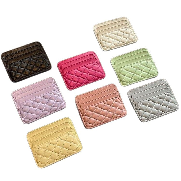 Quilted Leather Card Holder Kalsten