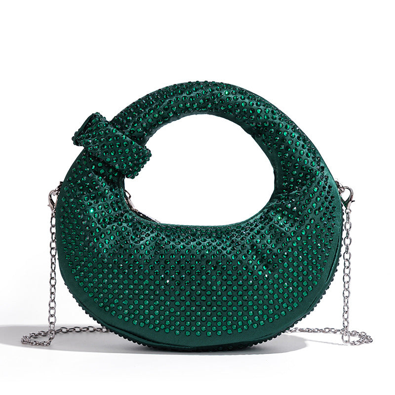 Chic Rhinestone-Embellished Handbag Kalsten