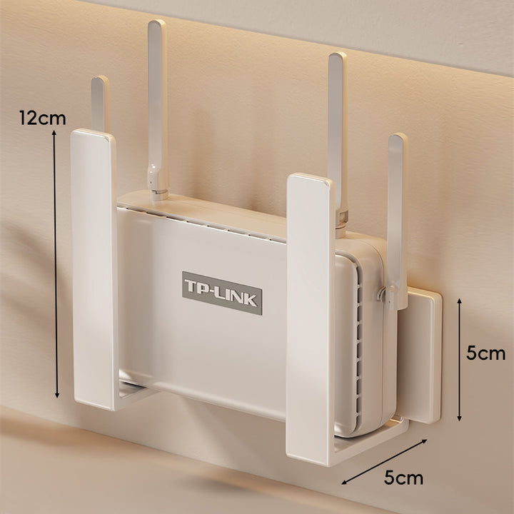Wall-Mounted Vertical Router & Modem Holder Bracket Set