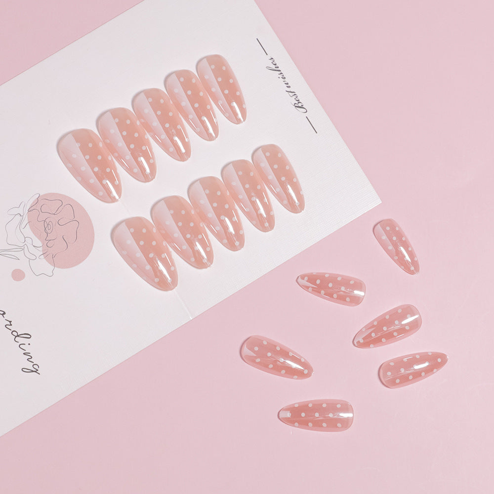 Artistic Polka Dot Stiletto Press-On Nails Kalsten