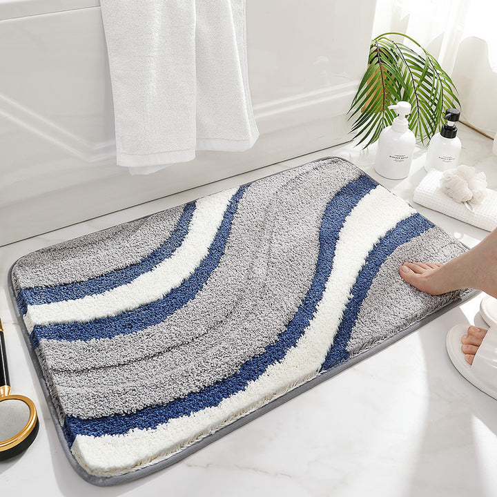 Plush Cat Theme Bath Mat