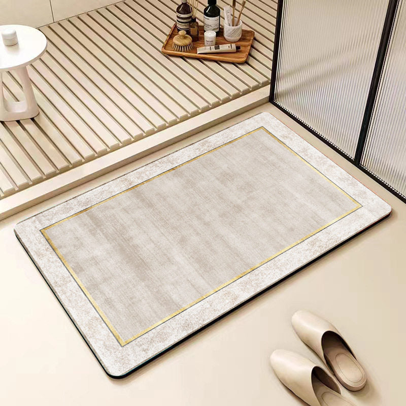 Non-Slip Geometric Pattern Bathroom Mat Kalsten