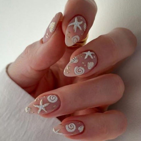 Coastal Themed Press-On Nails Kalsten