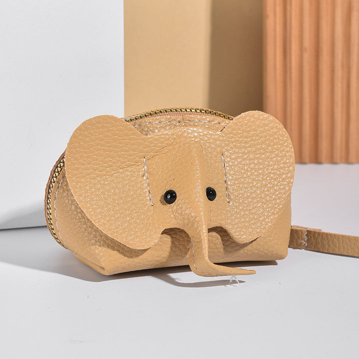 Cute Elephant-Themed Zippered Coin Purse Kalsten