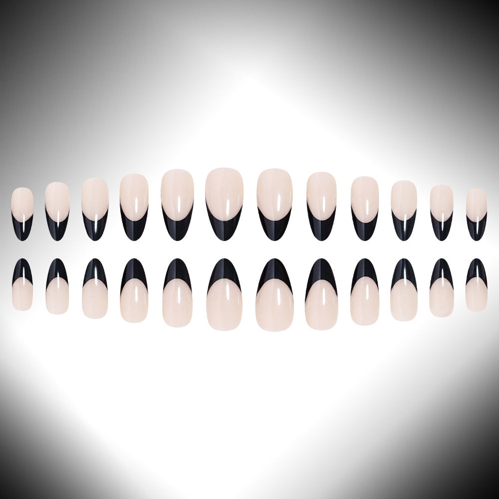 Chic French Tip Press-On Nails Kalsten