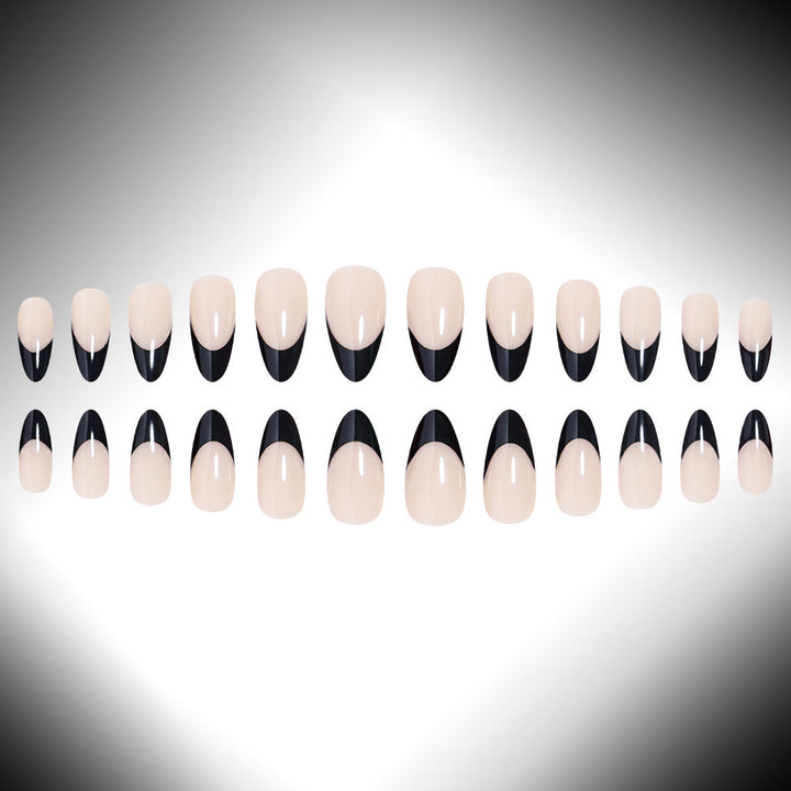 Chic French Tip Press-On Nails Kalsten