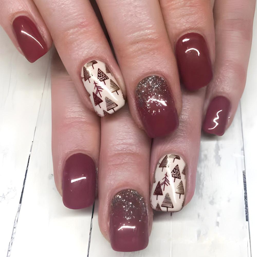 Festive Christmas Tree Press-On Nail Set Kalsten
