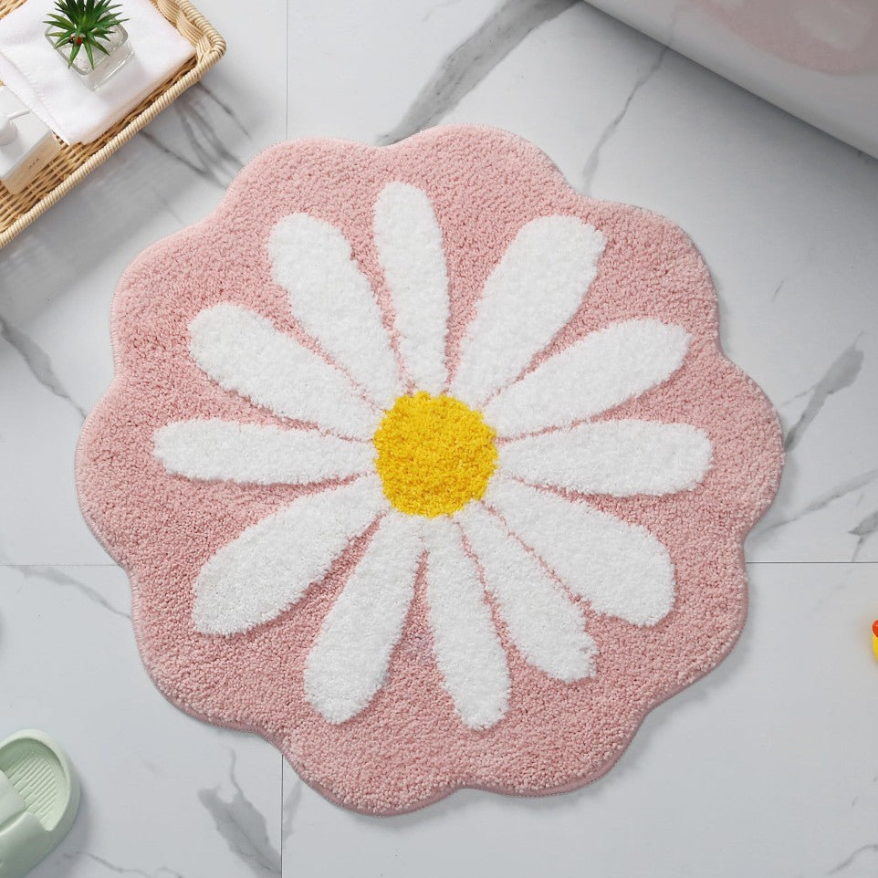 Floral Shape Bath Mat