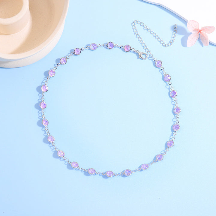 Sparkling Crystal Choker Necklace Kalsten
