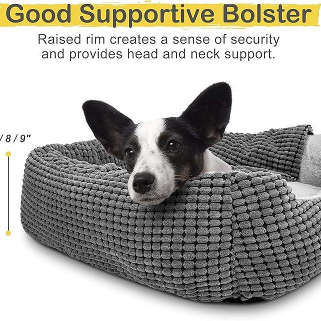 Plush Triangle Hideaway Dog Bed