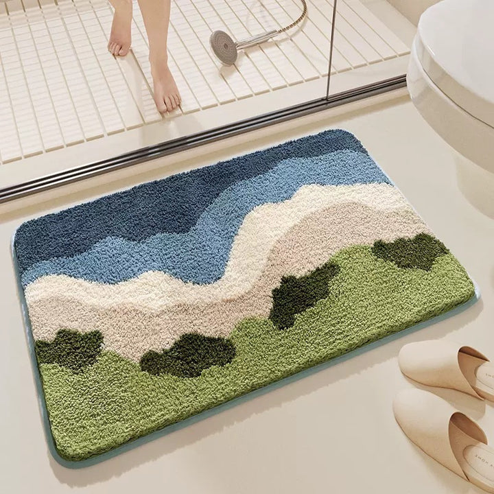 Artistic Landscape Bath Mat