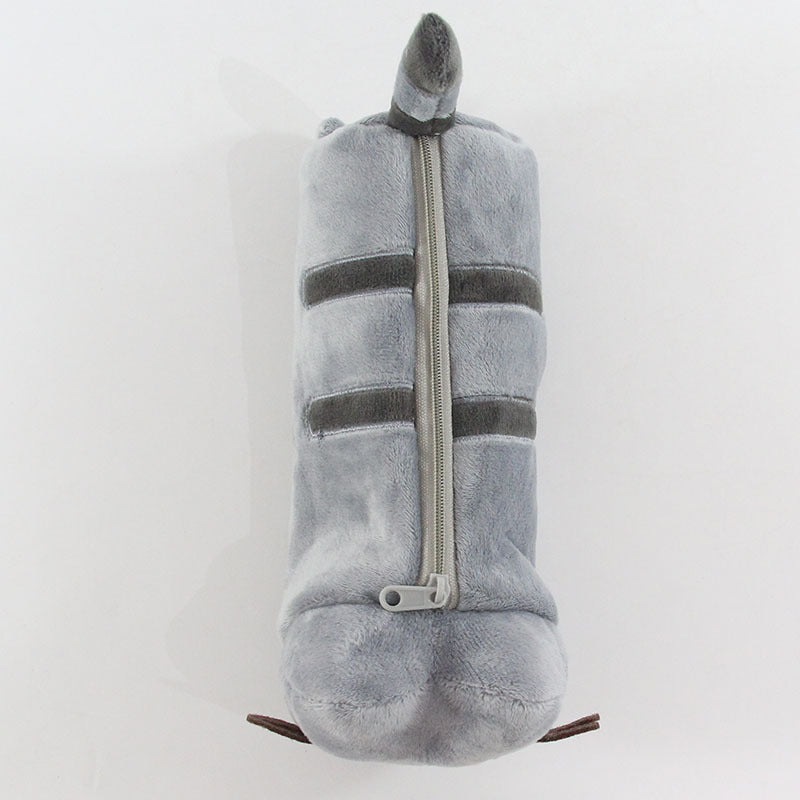 Plush Cat-Themed Pencil Case