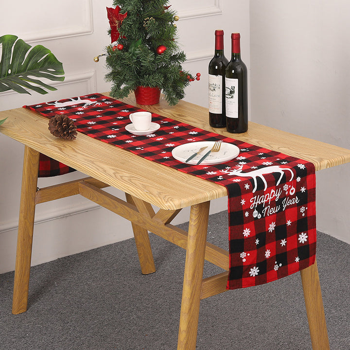 Festive table runner with Christmas motif Kalsten