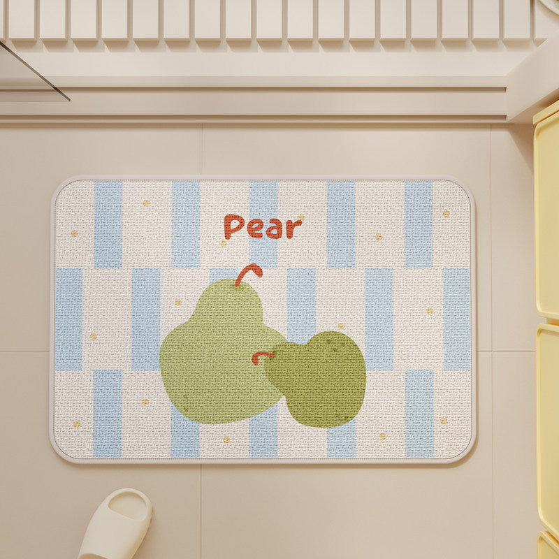 Cute Bunny-Themed Decorative Floor Mat
