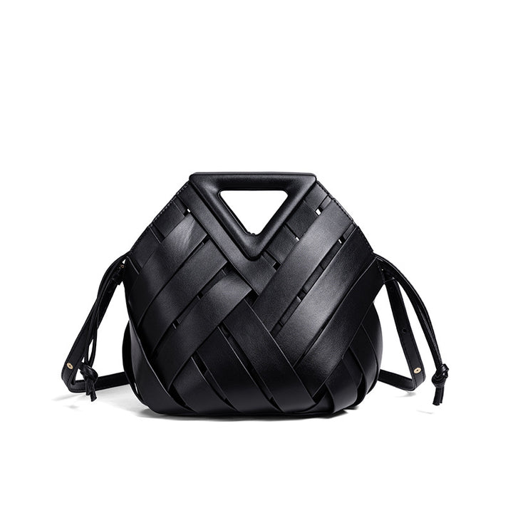 Handcrafted Woven Leather Shoulder Bag Kalsten