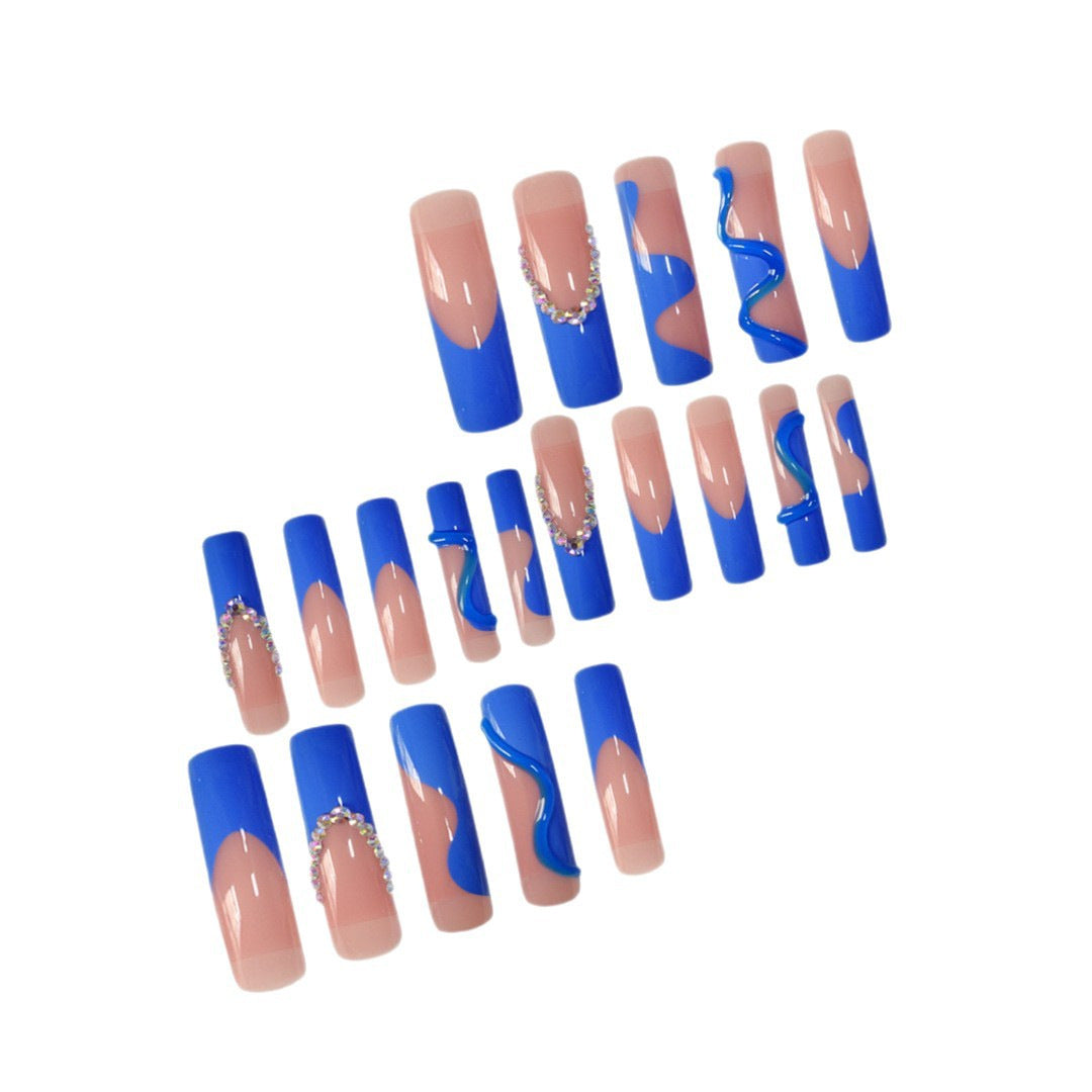 Glamorous 3D Long Stiletto Press-On Nails Kalsten
