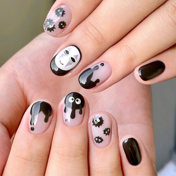 Artistic Cartoon-Themed Press-On Nail Set Kalsten